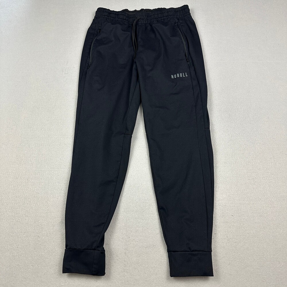 NOBULL Pants Men Large Black Solid Joggers Athletic Training Sweatpants L